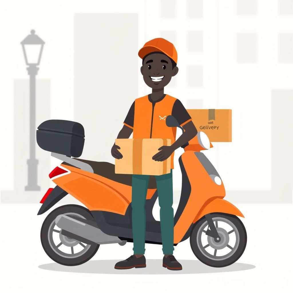 Livraison avec smartphone