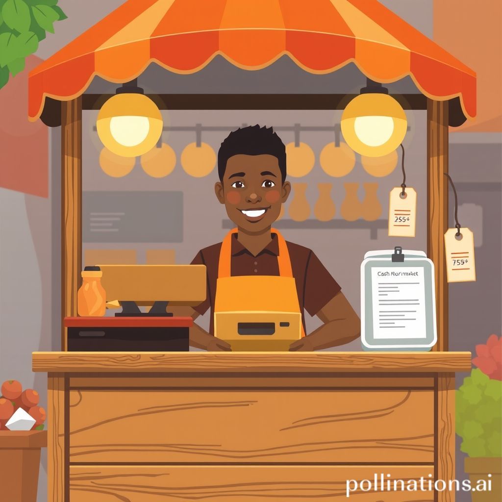 Vendeur sur un marché