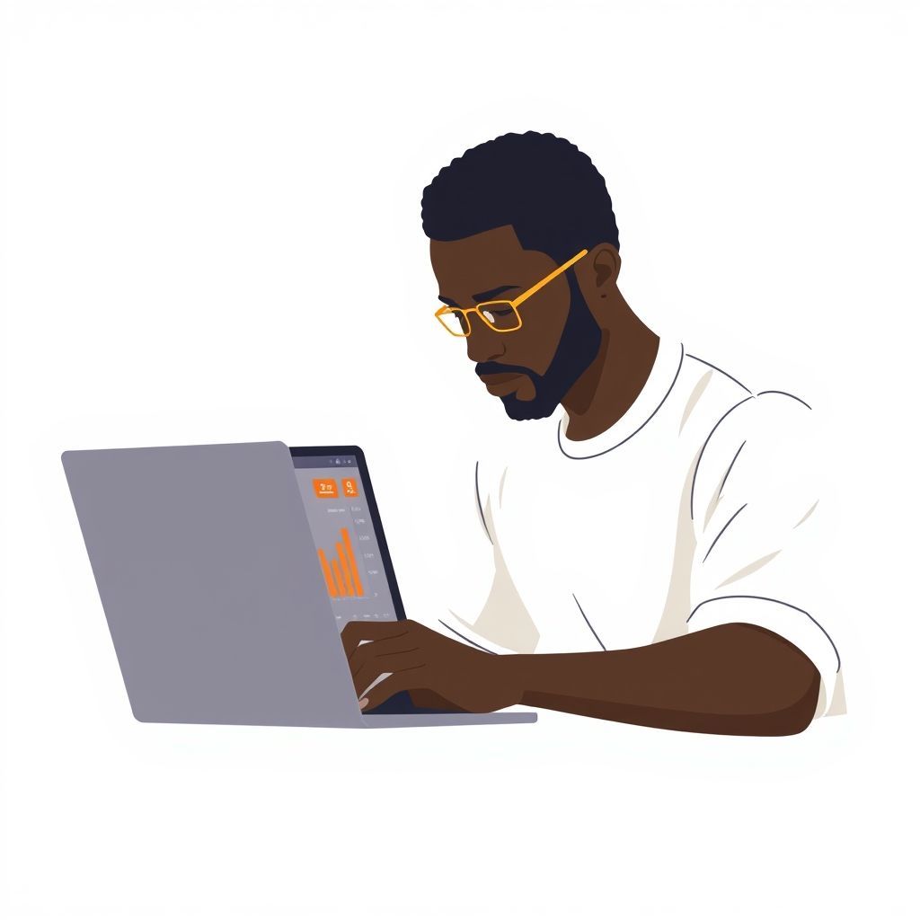 Caissière utilisant un smartphone